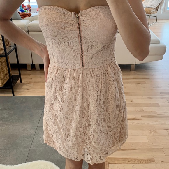 * Lace pink dress * - Picture 3 of 4